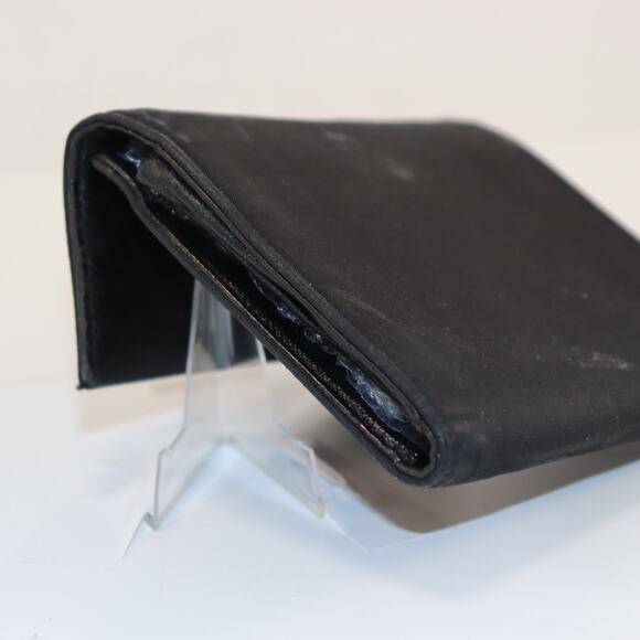 Prada Black Nylon & Saffiano Leather Wallet – Tri-Fold with Coin Pocket - Picture 3 of 8